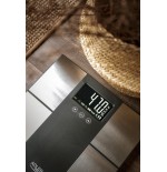 Báscula de baño adler ad 8165 con analizador, peso máximo 225 kg, acero inoxidable negro