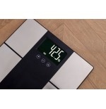 Báscula de baño adler ad 8165 con analizador, peso máximo 225 kg, acero inoxidable negro