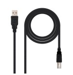 Nanocable cable de impresora usb-a 2.0 macho a usb-b macho 4.50m