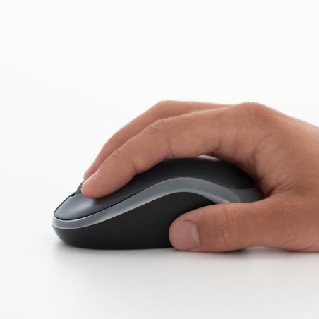 Ratón inalámbrico logitech m185 rojo 910-002240