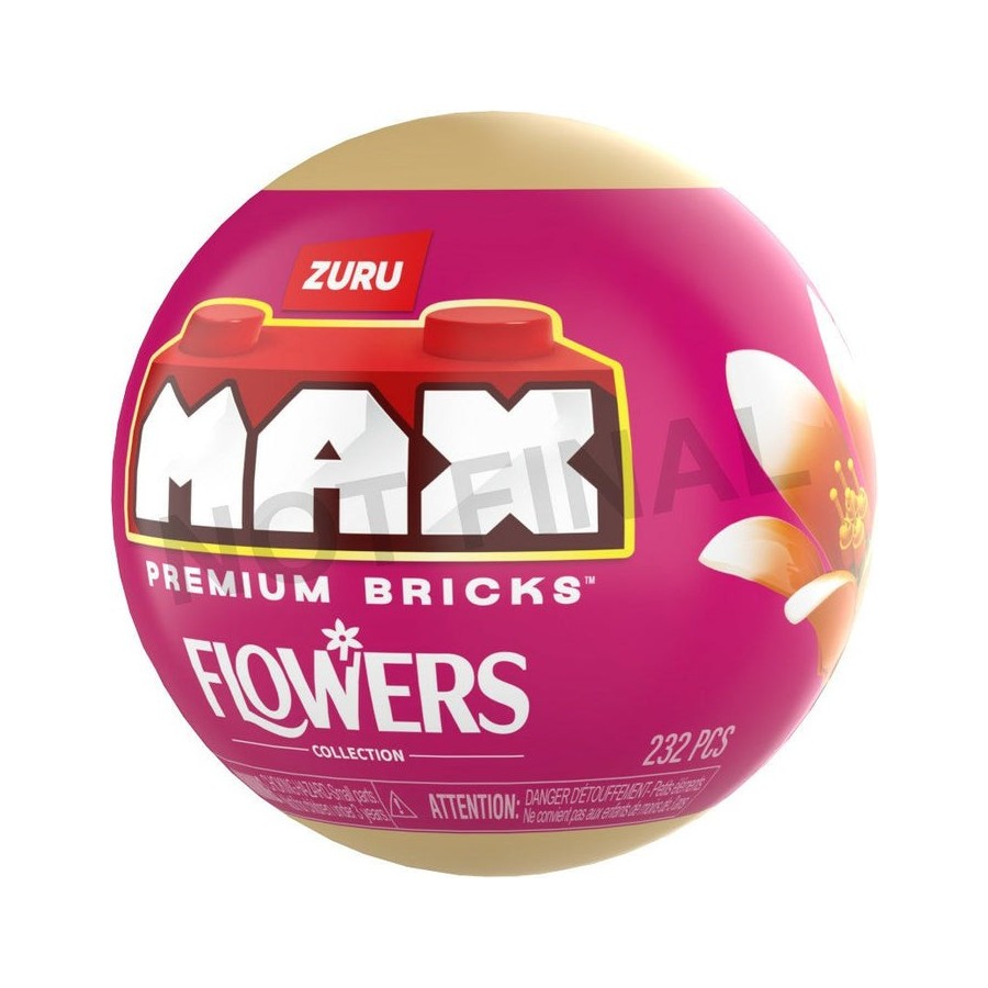 Colección de flores premium zuru max, artículos variados para juguetes de construcción 83184gq1