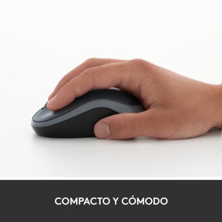 Ratón inalámbrico logitech m185 rojo 910-002240