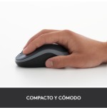 Ratón inalámbrico logitech m185 rojo 910-002240