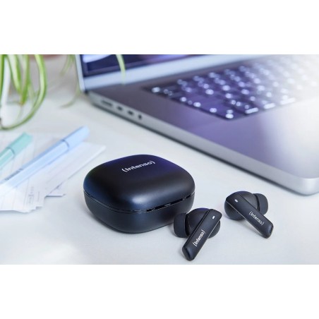 Auriculares intenso 3720500 con micrófono negro