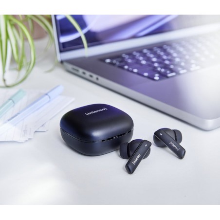 Auriculares intenso 3720500 con micrófono negro