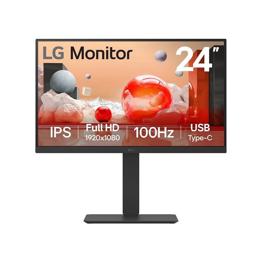 Monitor led ips lg 24ba750 23.8" 1920 x 1080 5ms hdmi displayport usb c altavoces reg. altura