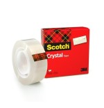 Scotch cinta adhesiva 600 supertransparente crystal 19mm x 33m caja individual