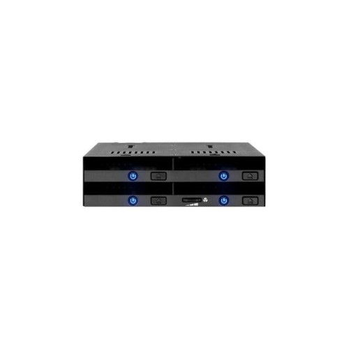 Icy box flexidock mb014sp-b r1, marco extraíble negro mb014sp-b r1