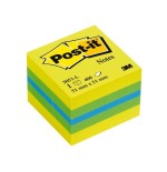 Post-it mininotas adhesivas colores 51x51mm 400 hojas/block colores  limon, verde, azul y amarillo