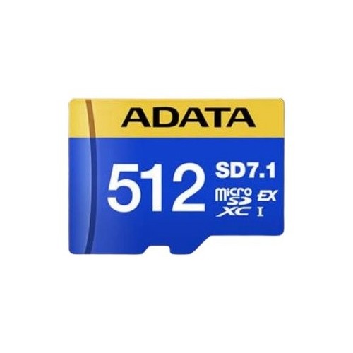 Adata premier extreme microsdxc 512 gb, tarjeta de memoria azul/amarillo