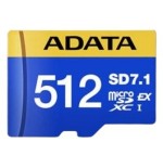 Adata premier extreme microsdxc 512 gb, tarjeta de memoria azul/amarillo