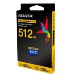 Adata premier extreme microsdxc 512 gb, tarjeta de memoria azul/amarillo