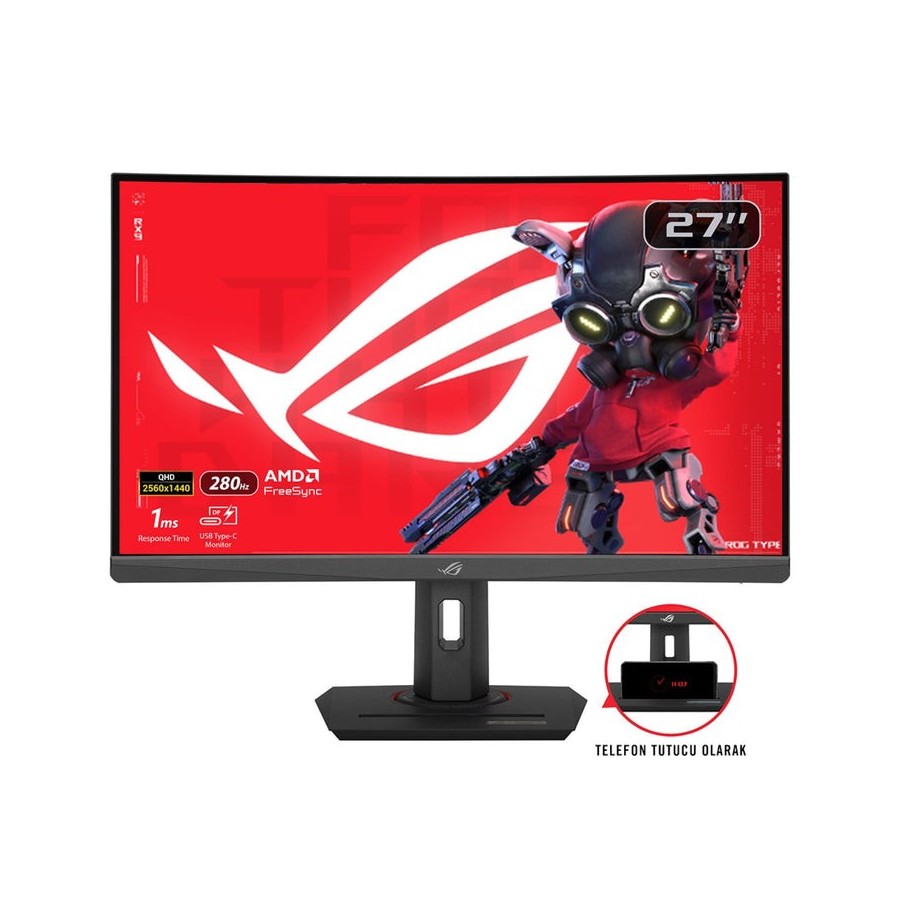 Monitor  asus xg27wcms 27" gaming negro