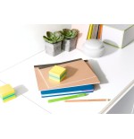 Post-it mininotas adhesivas colores 51x51mm 400 hojas/block colores  limon, verde, azul y amarillo