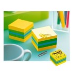 Post-it mininotas adhesivas colores 51x51mm 400 hojas/block colores  limon, verde, azul y amarillo