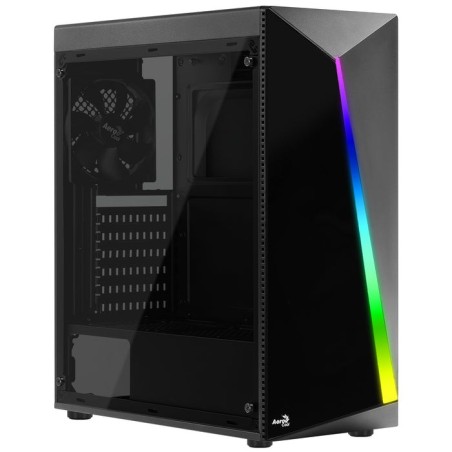 Caja pc aerocool semitorre shardusb 3.02*usb 2.0audio/microfonosoporta gpu hasta 355mmlateral transparentefrontal rgb led