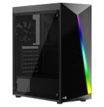 Caja pc aerocool semitorre shardusb 3.02*usb 2.0audio/microfonosoporta gpu hasta 355mmlateral transparentefrontal rgb led