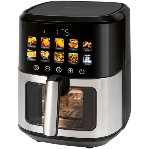 Proficook pc-fr 1286 h, freidora de aire caliente negro/acero fino