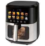 Proficook pc-fr 1286 h, freidora de aire caliente negro/acero fino