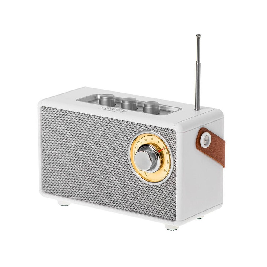 Altavoz bluetooth con radio camry cr 1902 w, blanco