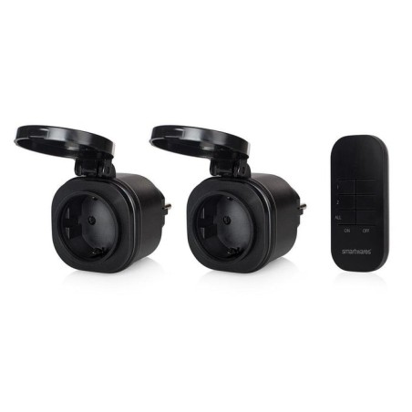 Set de mini enchufes para exterior smartwares sh4-99653 negros