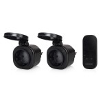 Set de mini enchufes para exterior smartwares sh4-99653 negros