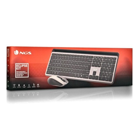 Ngs kit teclado y raton multifuncion recarg.