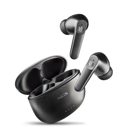 Auriculares bluetooth ngs ártica hush con estuche de carga autonomía 4h negros