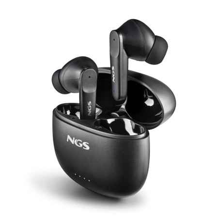 Auriculares bluetooth ngs ártica hush con estuche de carga autonomía 4h negros