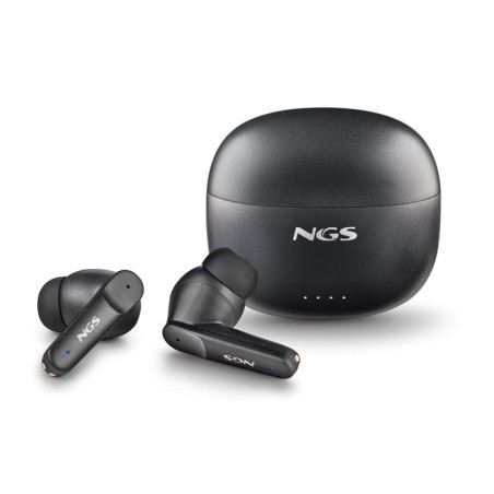 Auriculares bluetooth ngs ártica hush con estuche de carga autonomía 4h negros