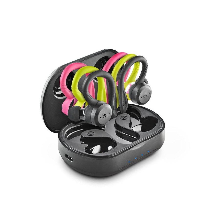 Auriculares deportivos bluetooth ngs ártica jogger con estuche de carga autonomía 10h negros
