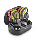 Auriculares deportivos bluetooth ngs ártica jogger con estuche de carga autonomía 10h negros