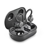 Auriculares deportivos bluetooth ngs ártica jogger con estuche de carga autonomía 10h negros