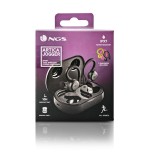 Auriculares deportivos bluetooth ngs ártica jogger con estuche de carga autonomía 10h negros