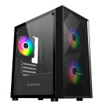 Unykach mir b200 caja gaming micro atx, mini itx - lateral de vidrio templado - 3.5", 2.5" - usb-a 2.0, 3.0 y audio - 3
