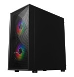 Unykach mir b200 caja gaming micro atx, mini itx - lateral de vidrio templado - 3.5", 2.5" - usb-a 2.0, 3.0 y audio - 3