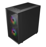 Unykach mir b200 caja gaming micro atx, mini itx - lateral de vidrio templado - 3.5", 2.5" - usb-a 2.0, 3.0 y audio - 3