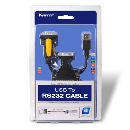 Aisens conversor usb a serie - tipo a macho a rs232 db9/m db25/m - 1.8m - negro