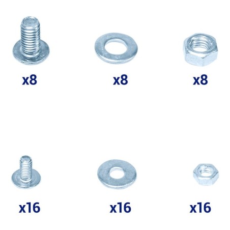 Unykach pack de railes para armario rack 1u/2u/3u/4u