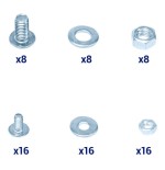Unykach pack de railes para armario rack 1u/2u/3u/4u