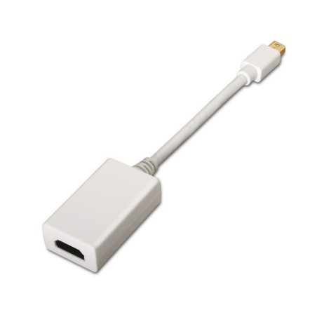 Aisens conversor mini displayport a hdmi - mdp/m-hdmi a hembra - 15cm - blanco