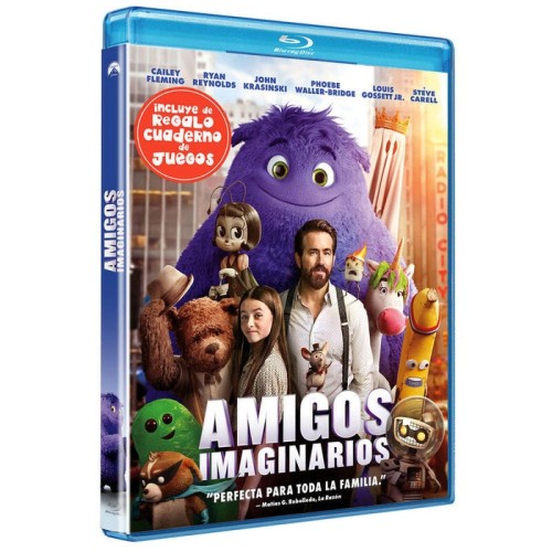 Pelicula amigos imaginarios + cuaderno - bd blu-ray