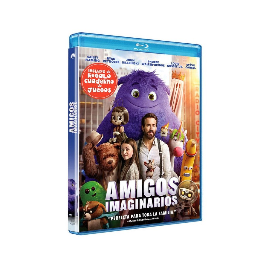 Pelicula amigos imaginarios + cuaderno - bd blu-ray