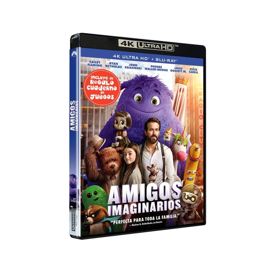 Pelicula amigos imaginarios (4k uhd + cuaderno) - bd blu-ray