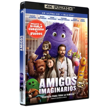 Pelicula amigos imaginarios (4k uhd + cuaderno) - bd blu-ray