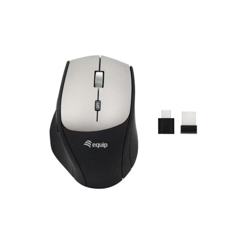 Ratón equip 245115  oficina mano derecha rf inalámbrico óptico 2400 dpi