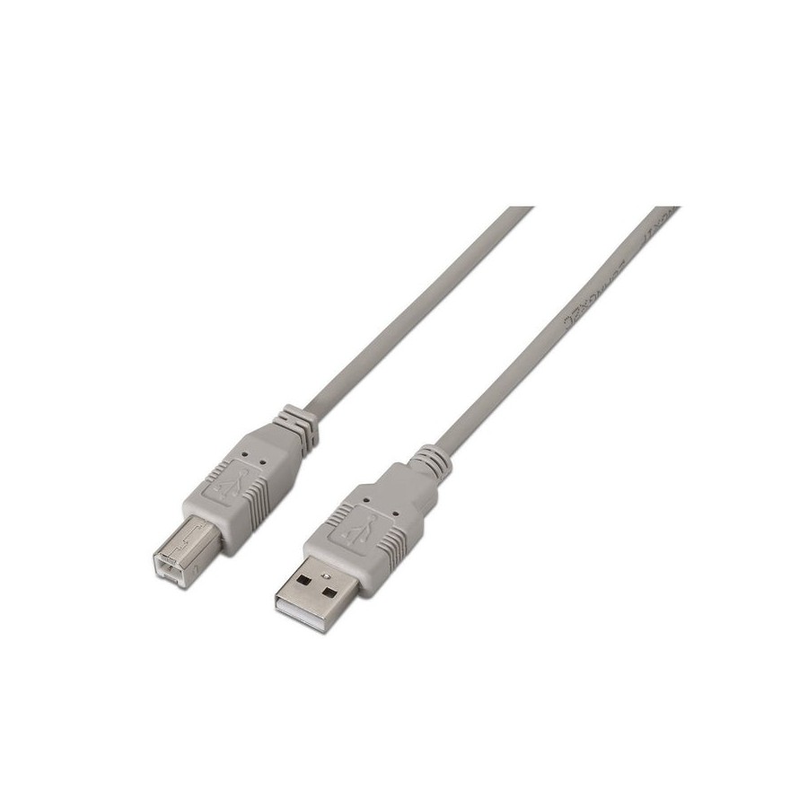 Aisens cable usb 2.0 impresora - tipo a macho a tipo b macho - 1.80m - beige