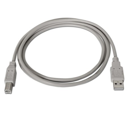 Aisens cable usb 2.0 impresora - tipo a macho a tipo b macho - 1.80m - beige
