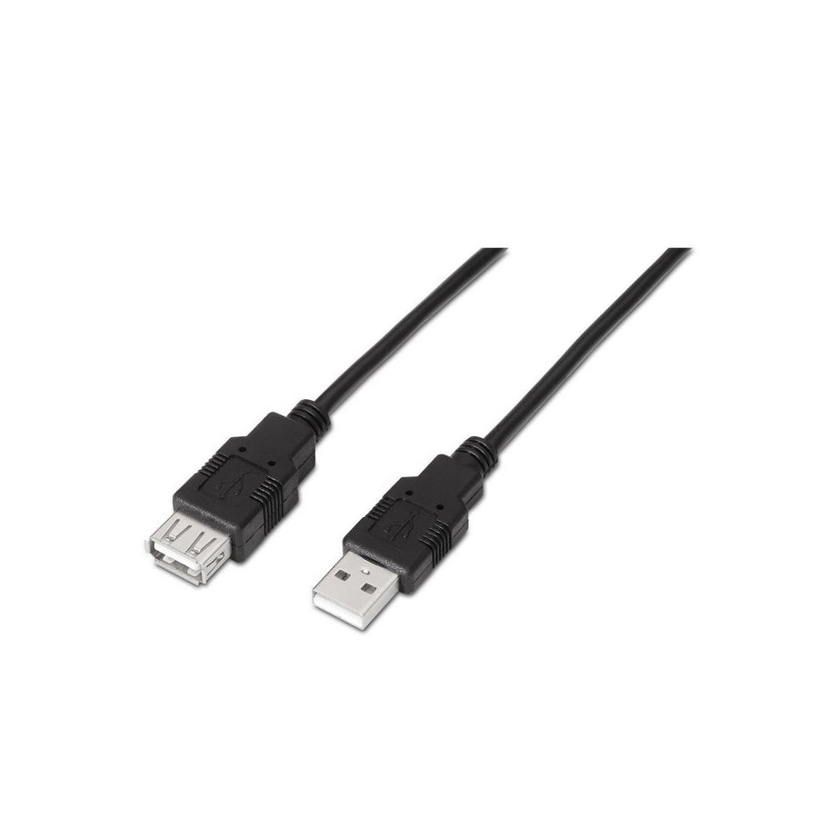 Aisens cable extension usb 2.0 - tipo a macho a hembra - 3m - negro