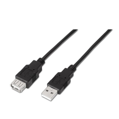 Aisens cable extension usb 2.0 - tipo a macho a hembra - 3m - negro